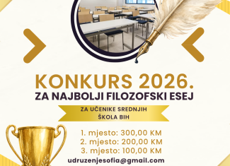 NAJBOLJI FILOZOFSKI ESEJ 2026. Konkurs povodom Međunarodnog dana filozofije