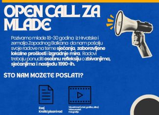 Otvoren poziv za mlade: Podijelite svoju priču o sjećanju, lokalnoj prošlosti i izgradnji mira