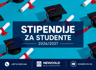 🎓 STIPENDIJE ZA STUDENTE TEHNIČKIH FAKULTETA – NEWCOLD METAL CONSTRUCTION