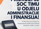 SOC proširuje tim u odjelu administracije i finansija