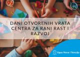 Dani otvorenih vrata | 19–21. maj | Centar za Rani Rast i Razvoj