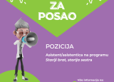Asistent/asistentica na programu Stariji brat, starija sestra