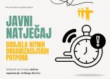 Javni natječaj za dodjelu hitnih organizacijskih potpora