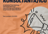 Javni poziv za angazman konsultanta/ice za jačanje finansijskog,  administrativnog i operativnog