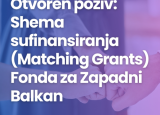 Otvoren je javni poziv: Shema sufinansiranja (Matching Grants) Fonda za Zapadni Balkan!