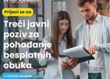 Objavljen treći javni poziv nezaposlenim osobama za pohađanje obuka po programima osposobljavanja!