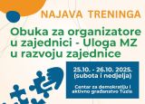 NOVI TERMIN DVODNEVNE OBUKE ZA ORGANIZATORE U ZAJEDNICI