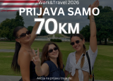 Work & Travel 2026 – Prijava samo 70 KM!