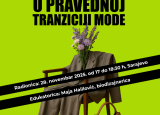Radionica „Biodizajn u pravednoj tranziciji mode“  28. novembra u Sarajevu