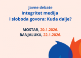 Javne debate o pravnom okviru za zaštitu medija u Mostaru i Banjaluci