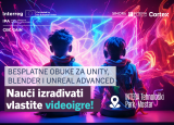 Besplatne Unity, Blender i Unreal Engine Advanced obuke u INTERA Tehnološkom Parku!