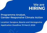 UN Women u BiH zapošljava na poziciji: Programme Analyst, Gender-Responsive Climate Action