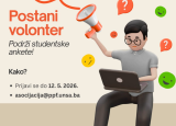 Postani volonter - podrži studentske ankete!