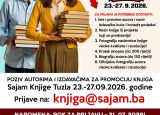 POZIV AUTORIMA I IZDAVAČIMA ZA PROMOCIJE KNJIGA – 3. Sajam Knjige Tuzla 2026.