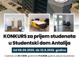 Studentski dom antalija – Otvoren konkurs za prijem studenata