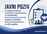 Javni poziv za finansiranje/sufinansiranje projekata NVO iz Budžeta USK za 2026. godinu