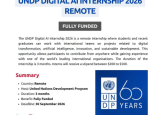 Paid UNDP Digital AI Internship 2026 - Remote