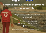 Edukativna radionica: Spremno stanovništvo za odgovor na prirodne katastrofe