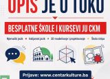 UPIS JE U TOKU – BESPLATNE ŠKOLE I KURSEVI JU CKM❗️