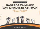 Javni poziv za nominacije Nagrada za mlade koji mijenjaju društvo “Emir Velić”