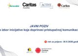 JAVNI POZIV: Inicijativa za doprinos pristupačnoj komunikaciji