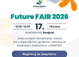 Future FAIR 2026 — Sajam studija i stipendija u inostranstvu, Beograd
