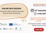 ONLINE INFO SESSION | Small Grants Call for Roma Economic Empowerment and Inclusion