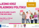 Poziv na Dijalog mladih i vlasti Opština Novi Grad “Zajedno kroz Omladinsku politiku!”